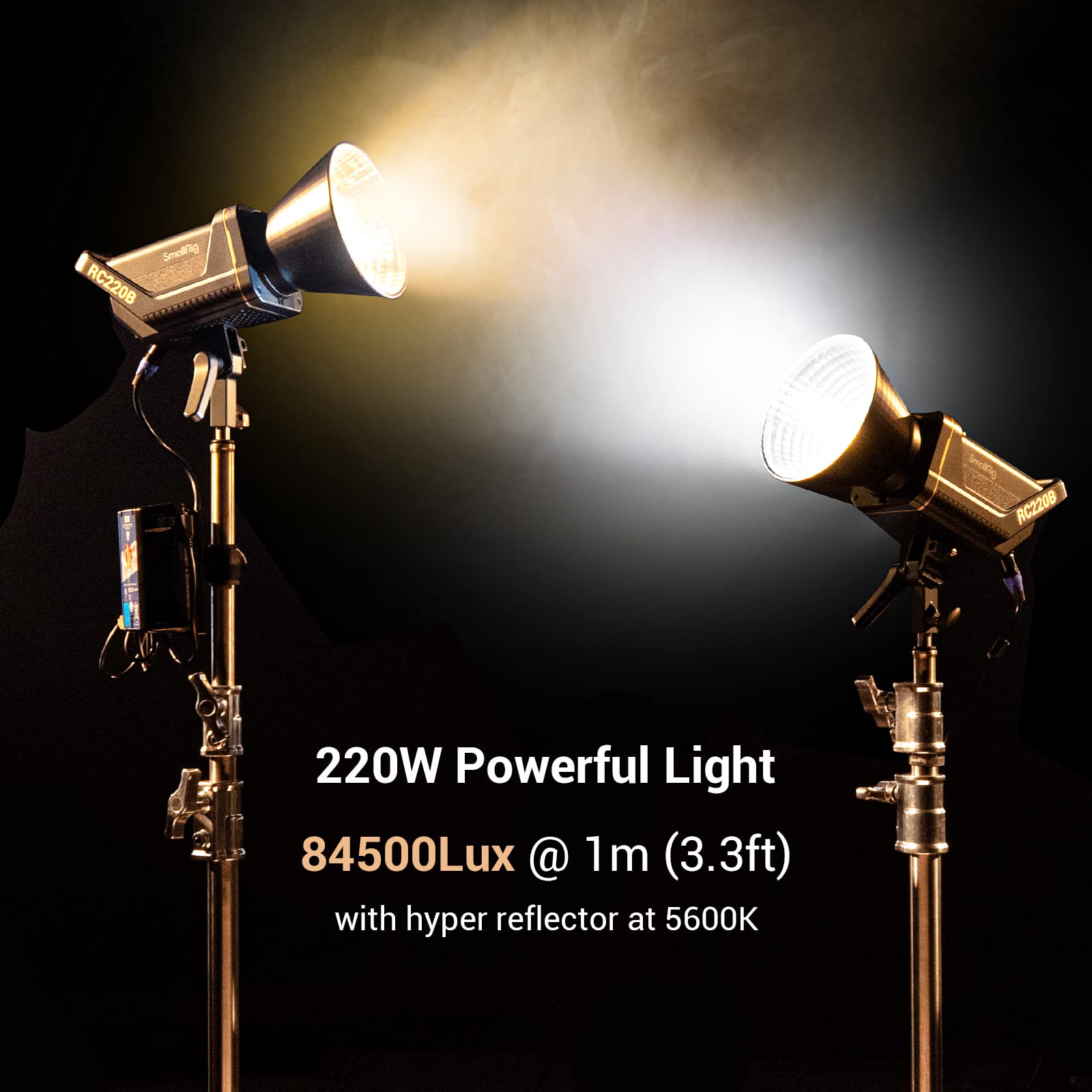 【Gothamwon】SmallRig RC220B LEDビデオライト SMALLRIG RC 220B Pro 220W COB Video Light, Bi-Colour Video